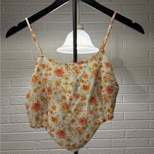 Cream‎ Asymmetrical Sleeveless Camisole